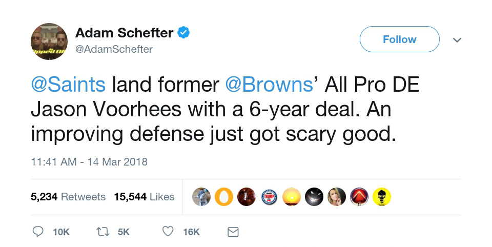 New Orleans Saints NFL free agency signing