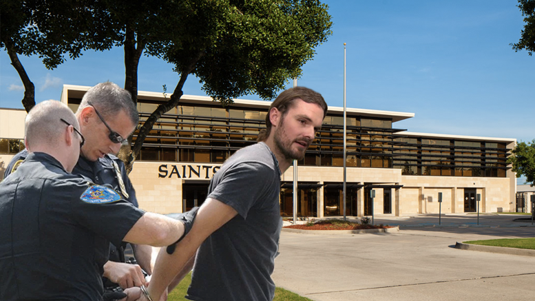 New Orleans Saints fanatic arrested for trespassing on training facility