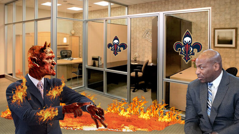 Hell Demps: Satan collects fired Pelicans GM as deal expires - NBA New Orleans Pelicans Dell Demps Fired - Neutral Ground News