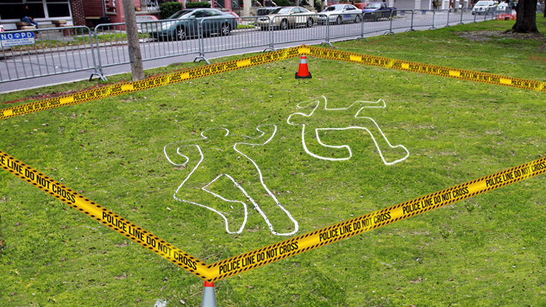 City Hall asks people to stop reserving spots on parade routes with body outlines