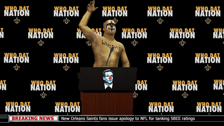 New Orleans Saints Who Dat Nation apology to Roger Goodell, NFL