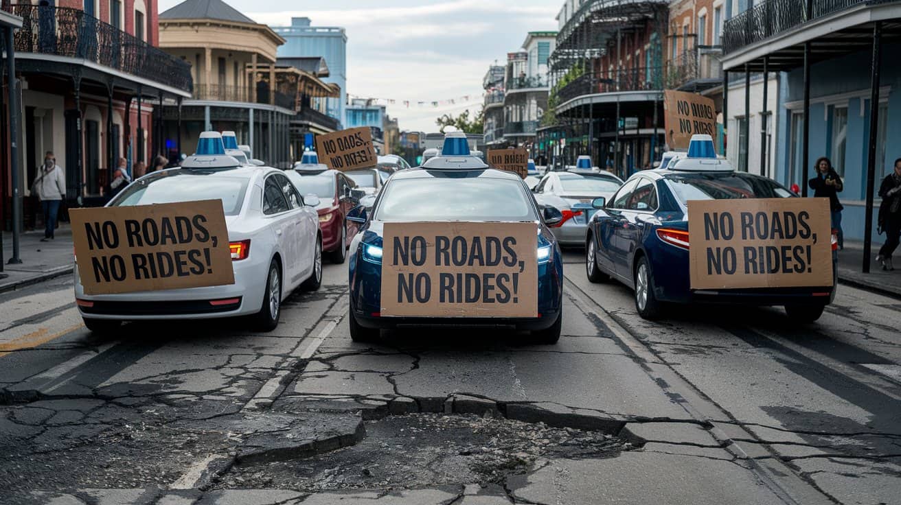 Self-Driving Cars Boycott New Orleans Over Poor Street Conditions - Neutral Ground News